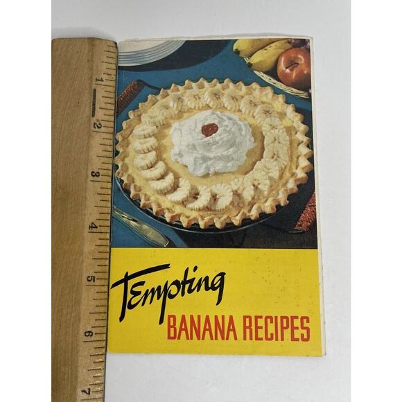 Vintage Tempting Banana Recipes 1959 Pamphlet United Fruit Company USA